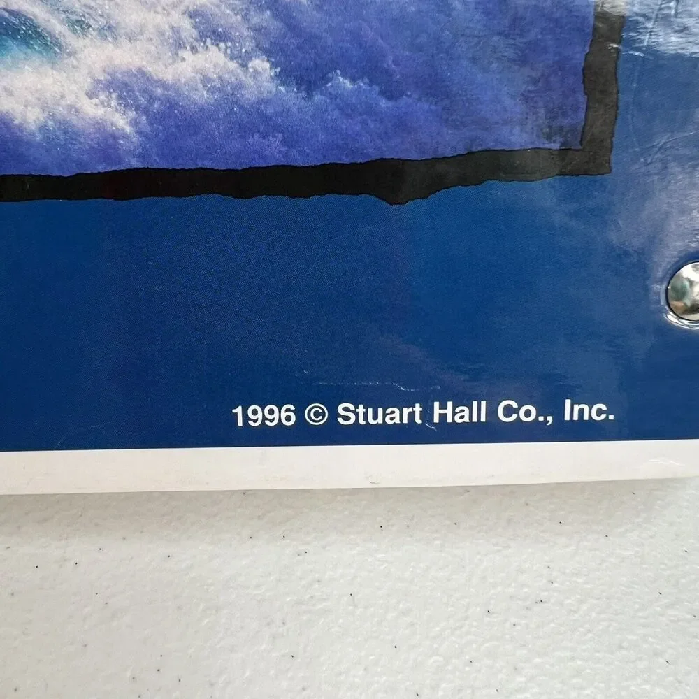 Vintage‎ Dolphins Stuart Hall 3 Ring Binder Notebook 1996 Super RARE OOAK